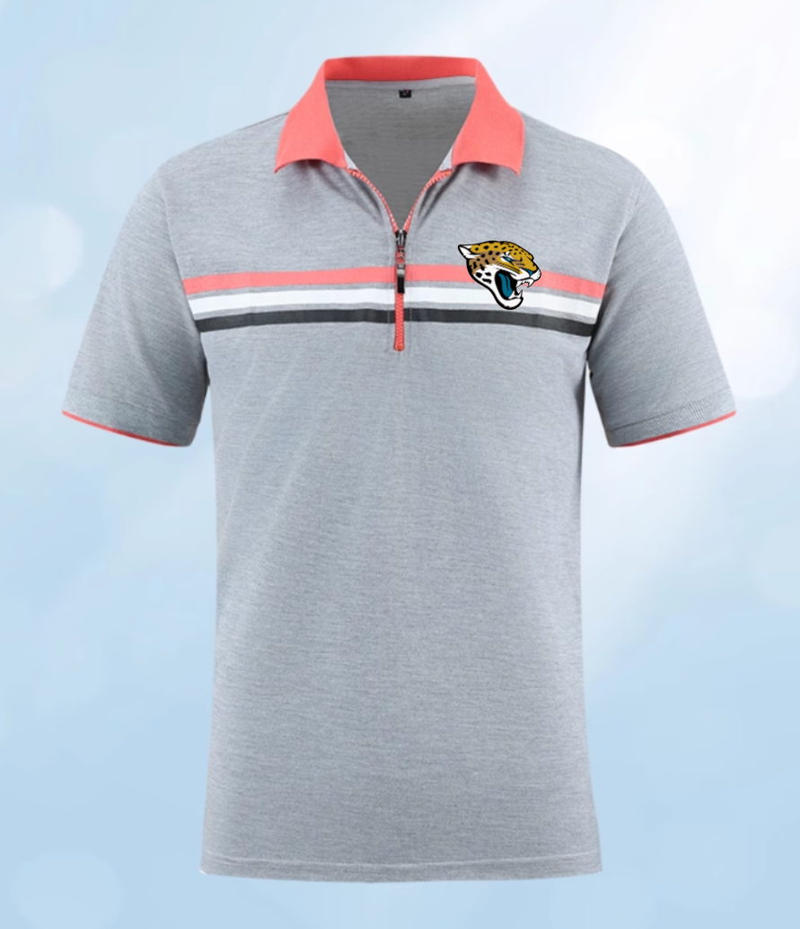 Jacksonville Jaguars grey Men 2025 NFL polo T shirt